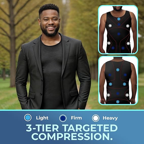 Compression Shirt Tank Top | Tall Length | 3 Pack - Image 3