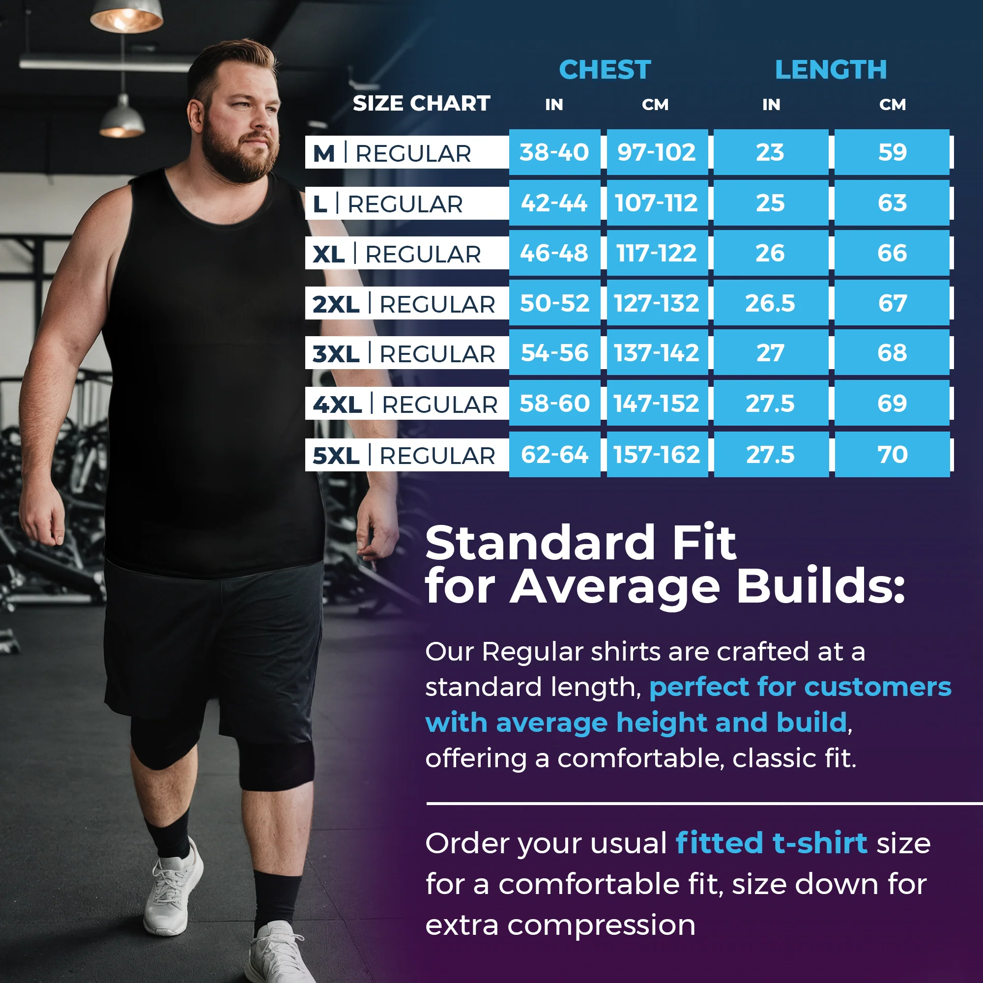 Compression Shirt Tank Top | Regular Length | 3 Pack - Image 11