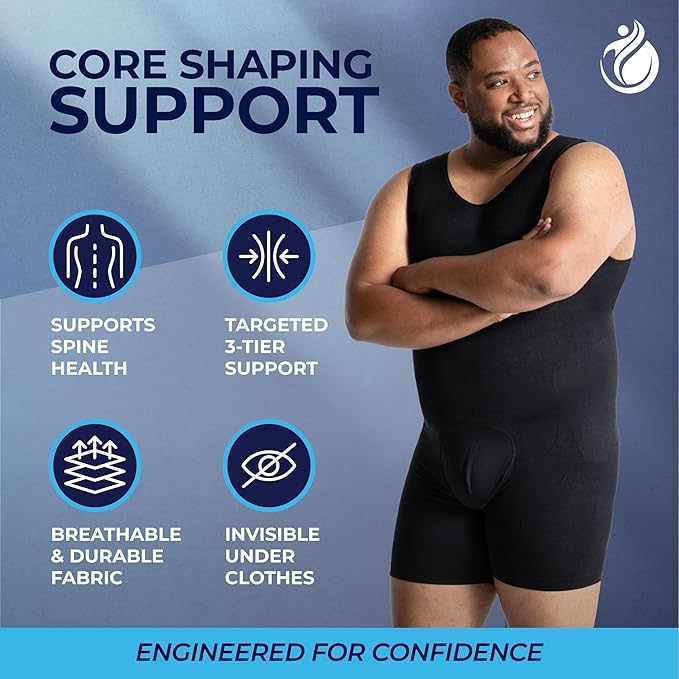 Men’s Compression Bodysuit | Full Body Shaper - Image 10