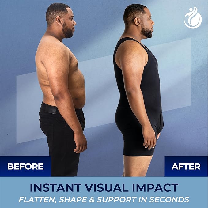 Men’s Compression Bodysuit | Full Body Shaper - Image 9