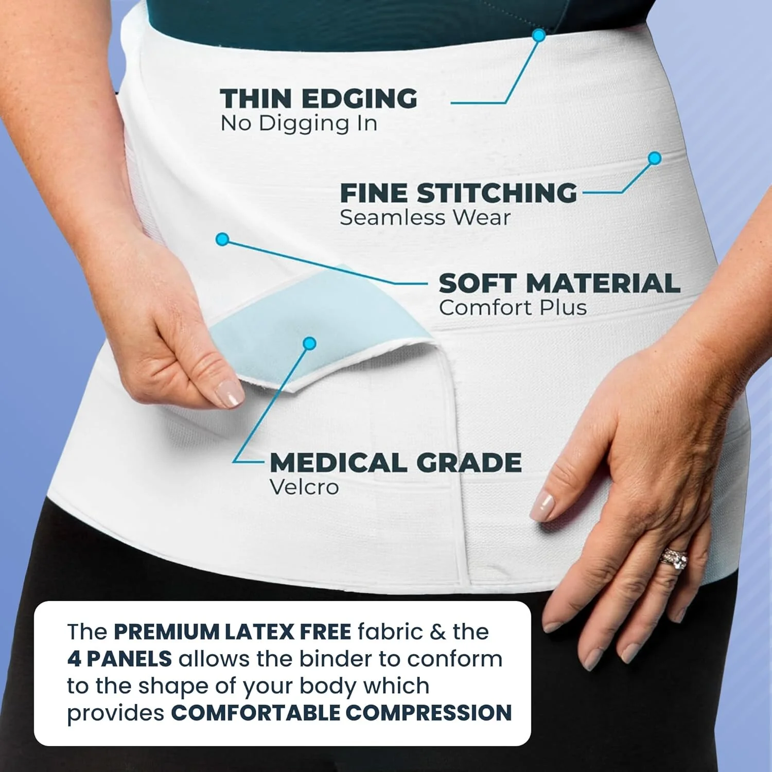 Plus Size 9 Inch Abdominal Binder - Image 12