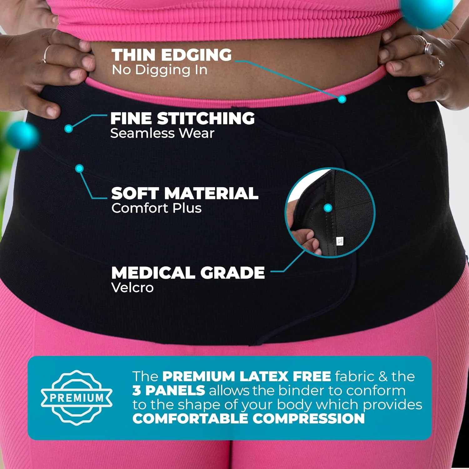 Plus Size 9 Inch Abdominal Binder - Image 5