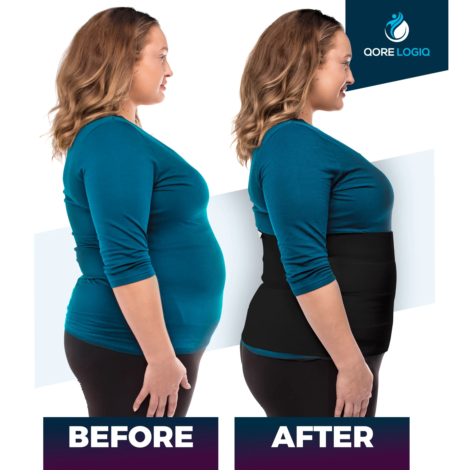 Plus Size 12 Inch Abdominal Binder - Image 11